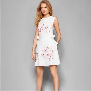 Ted Baker floral bow dress Size 8